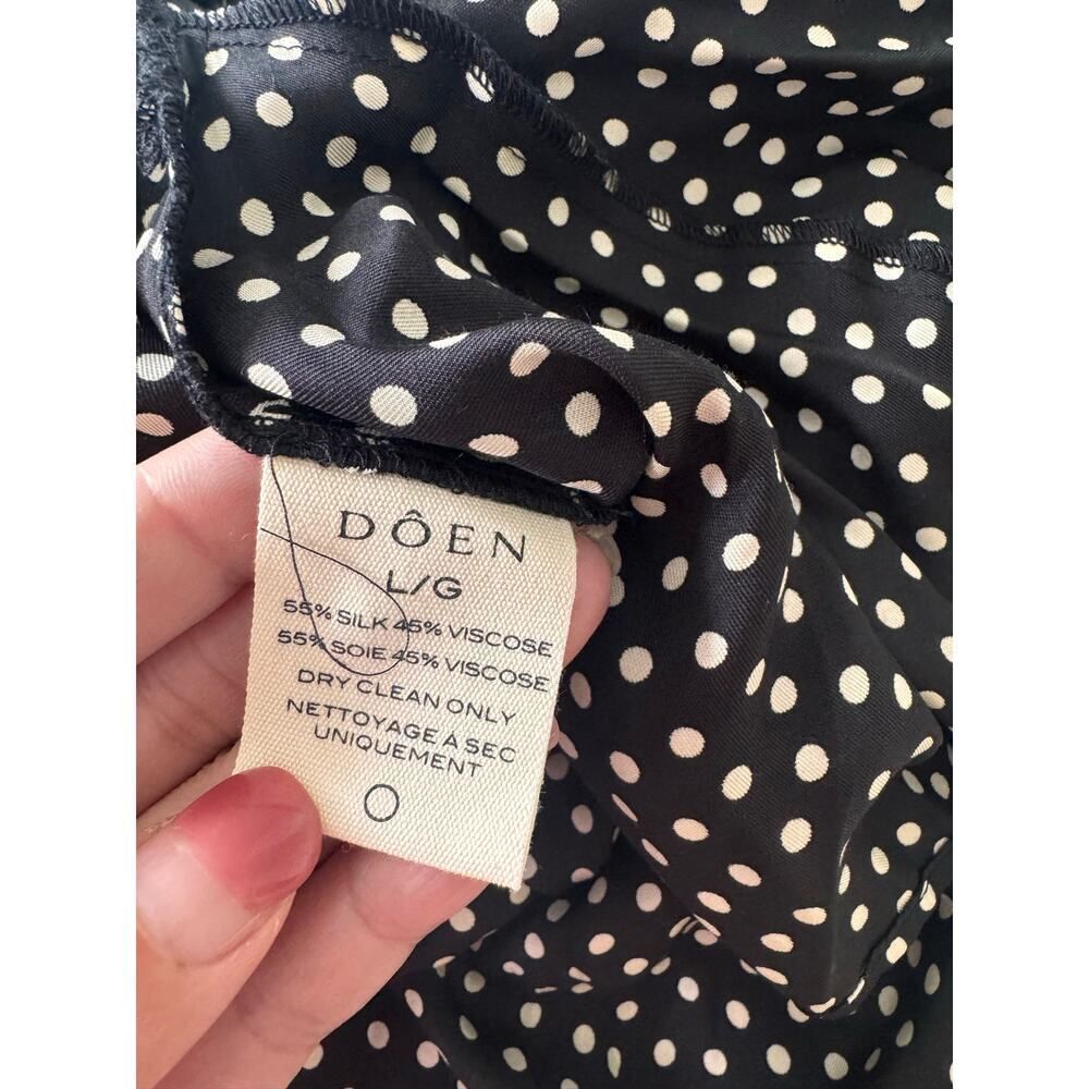 Doen Narcisse silk blend dress in camille dot L - Picture 9 of 9